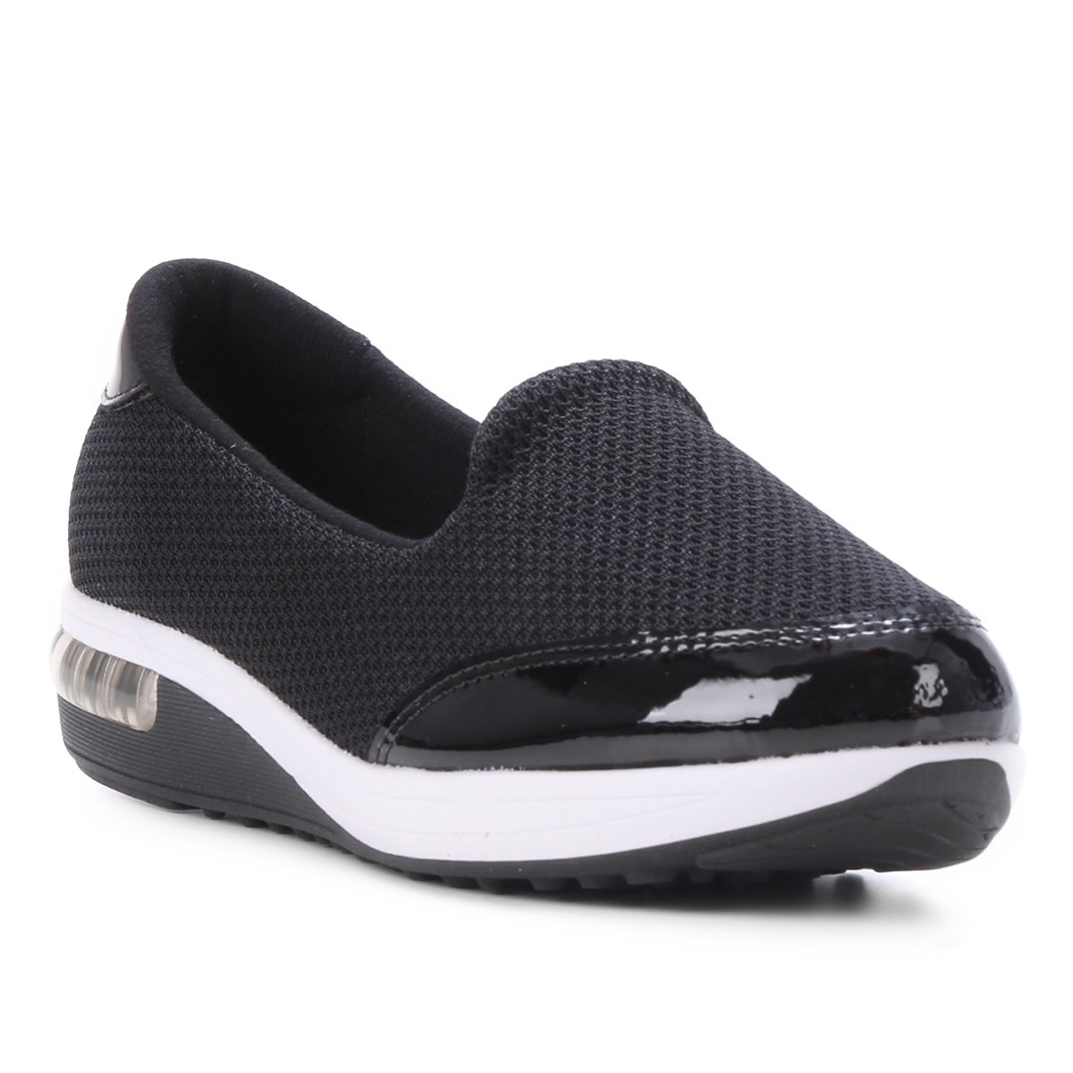 Tênis Modare Sem Cadarço Premium Feminino - Preto | Netshoes