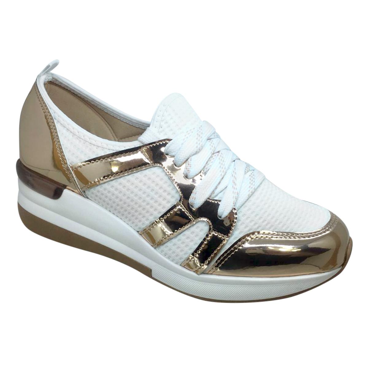 tenis modare dourado