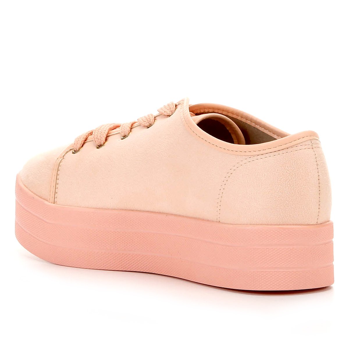 Tênis Moleca Caixa Alta Camurça Feminino - Rosa | Netshoes