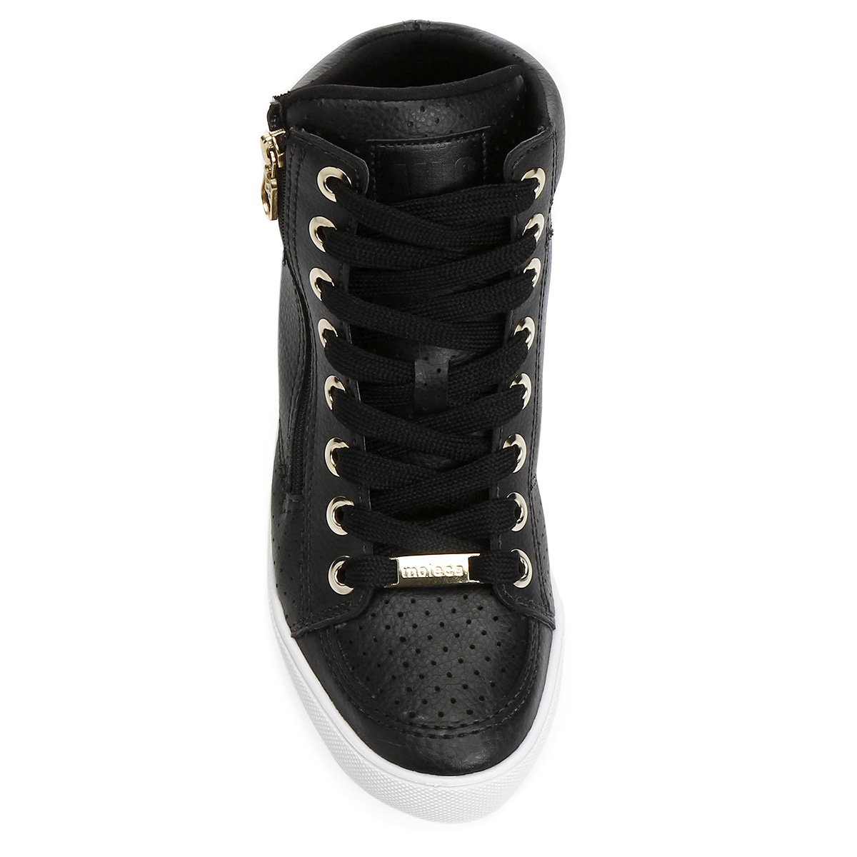 Tênis Moleca Cano Alto - Preto | Netshoes