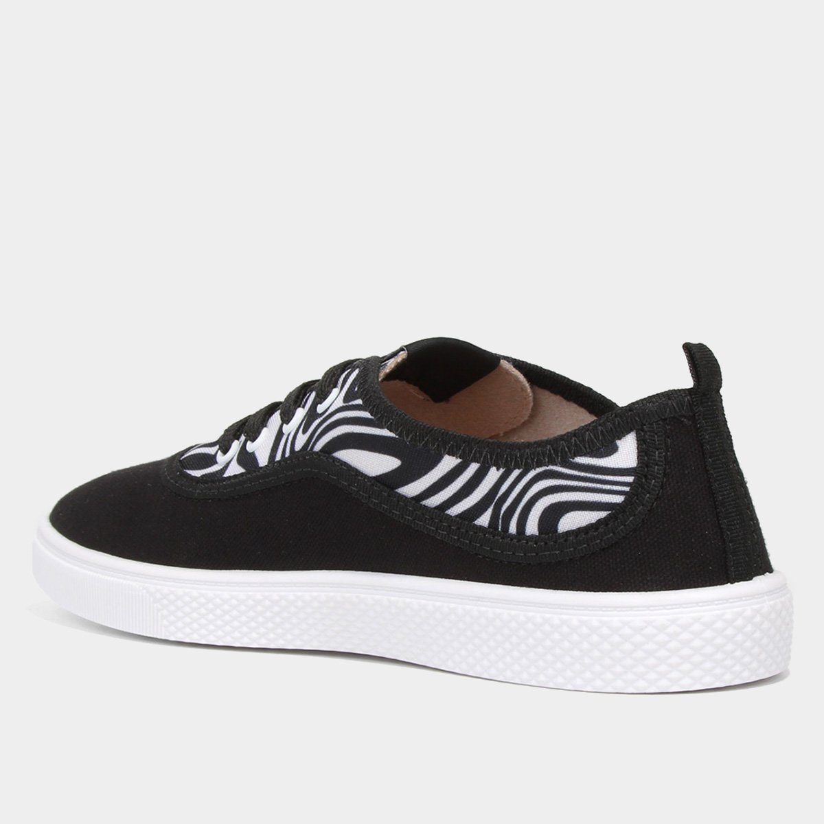 Tênis Moleca Cano Baixo Animal Print Feminino - 4