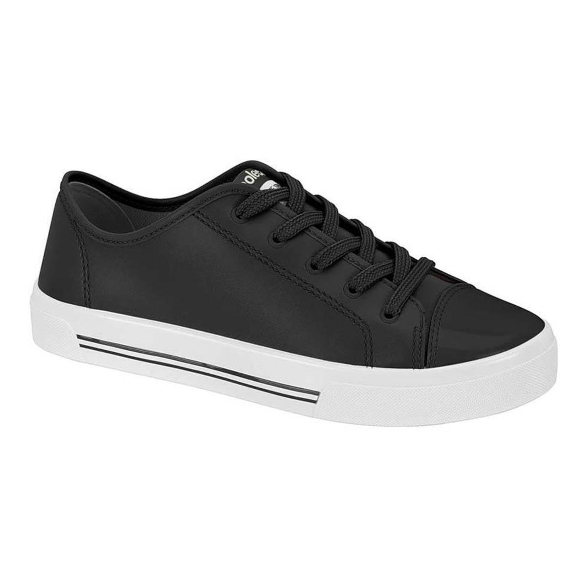 Tênis Moleca Casual Feminino Verniz 5667311 Fresh- Preto Menor preço em Tênis Moleca Casual Feminino Verniz 5667311 Fresh- Preto