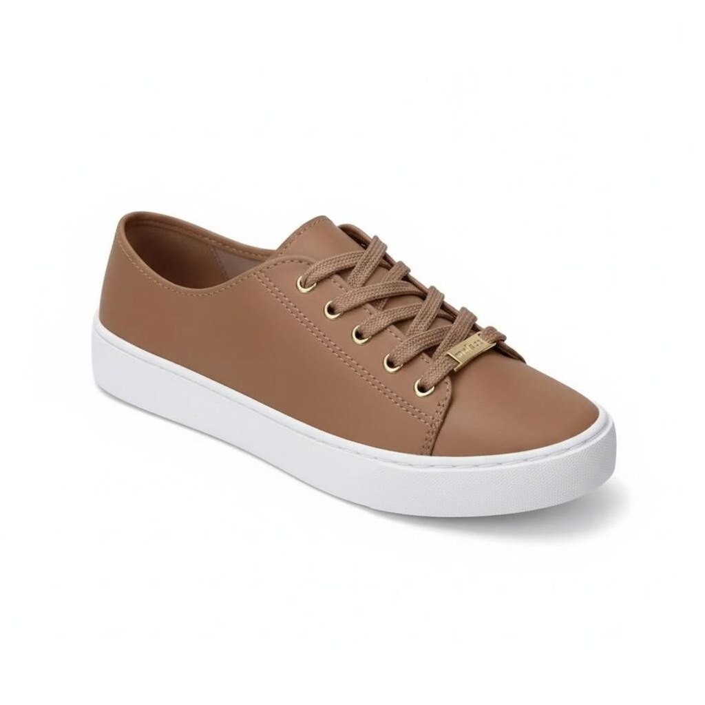 Tênis Moleca Feminino Nude Antiderrapante Estilo Moderno
