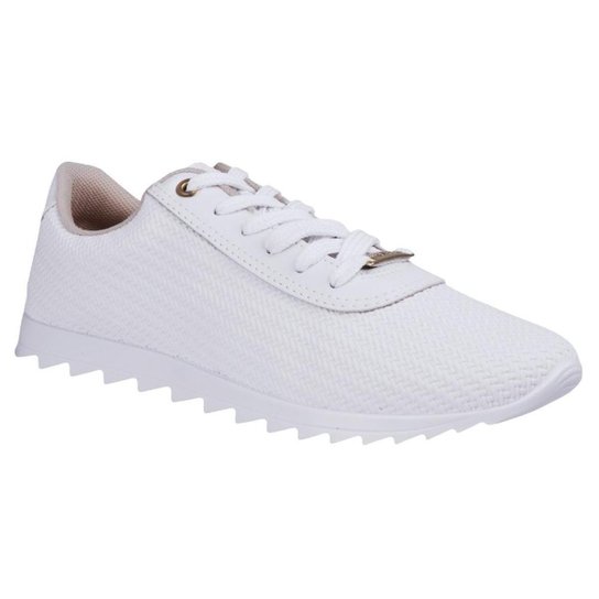 Tênis Moleca Jogging Tresse Feminino - Branco Menor preço em Tênis Moleca Jogging Tresse Feminino - Branco