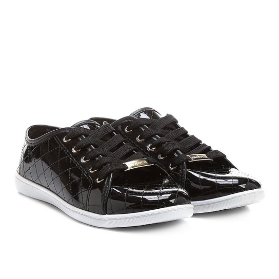 Tênis Moleca Matelassê Feminino - Preto Menor preço em Tênis Moleca Matelassê Feminino - Preto
