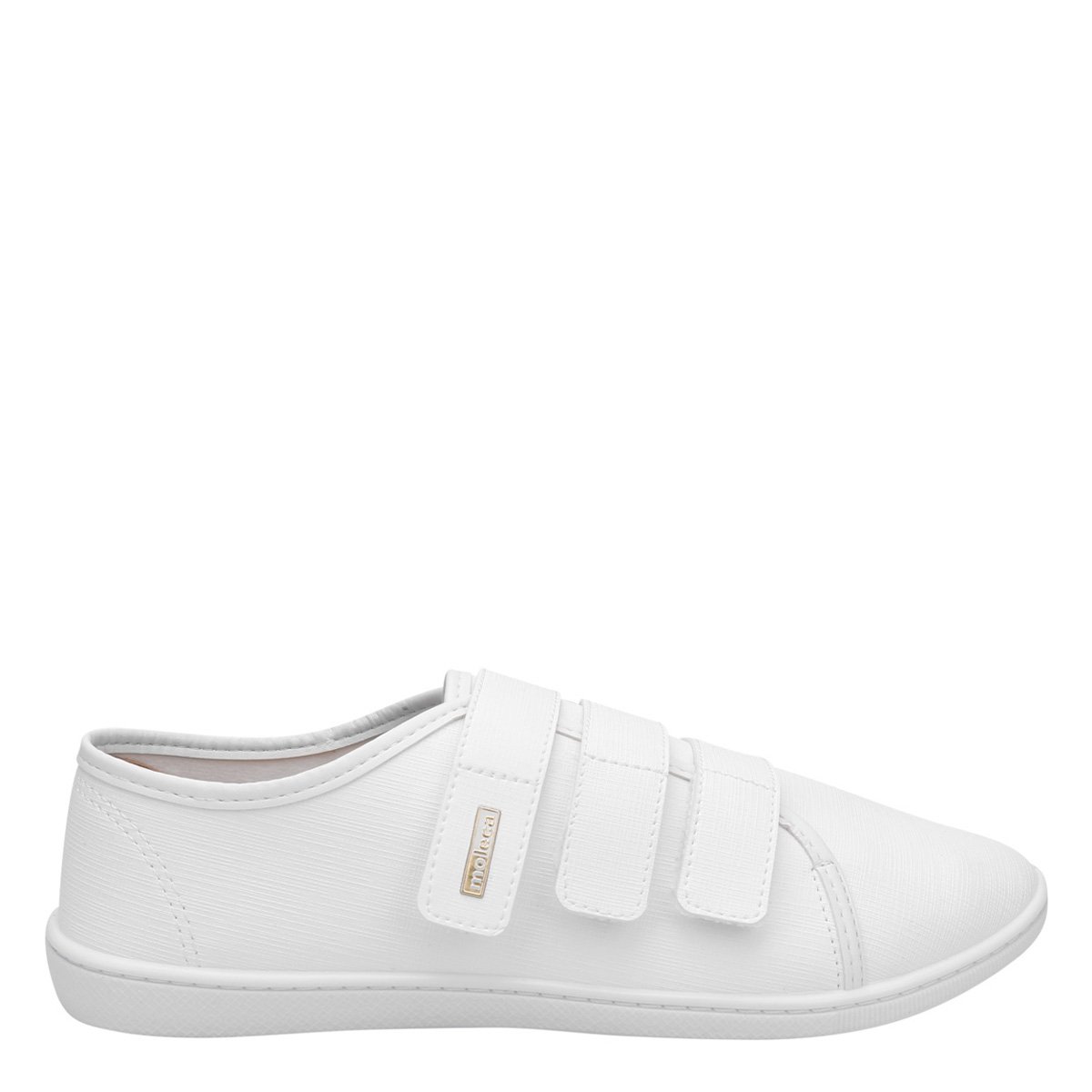Tênis Moleca Velcro - Branco | Netshoes