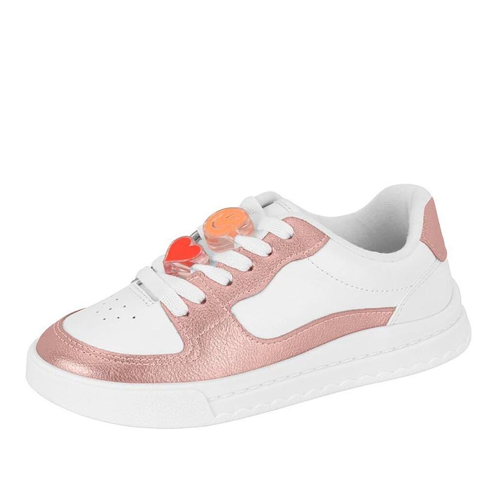 Tenis Molekinha Casual C/Emojis Cabedal