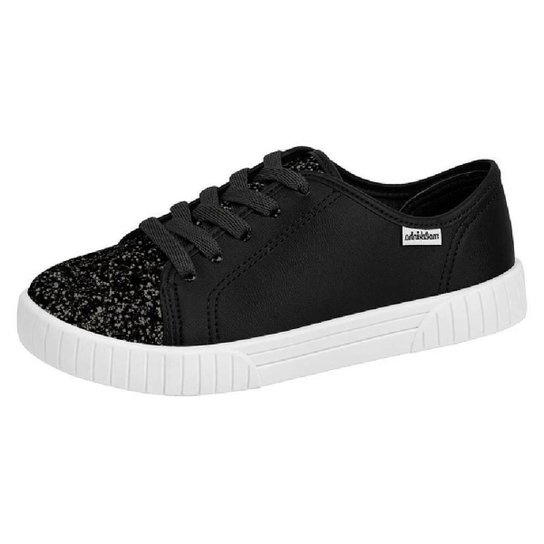 Tenis Molekinha Casual Com Glitter - 2544.102.10658 - Preto Menor preço em Tenis Molekinha Casual Com Glitter - 2544.102.10658 - Preto