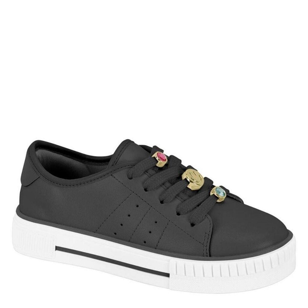 Tênis Molekinha Infantil Plataforma Conforto Estilo 2565113 - Preto Napa - 36