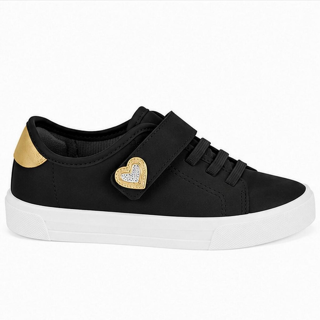 Tênis Molekinha Preto Casual Elasticos 2524.459