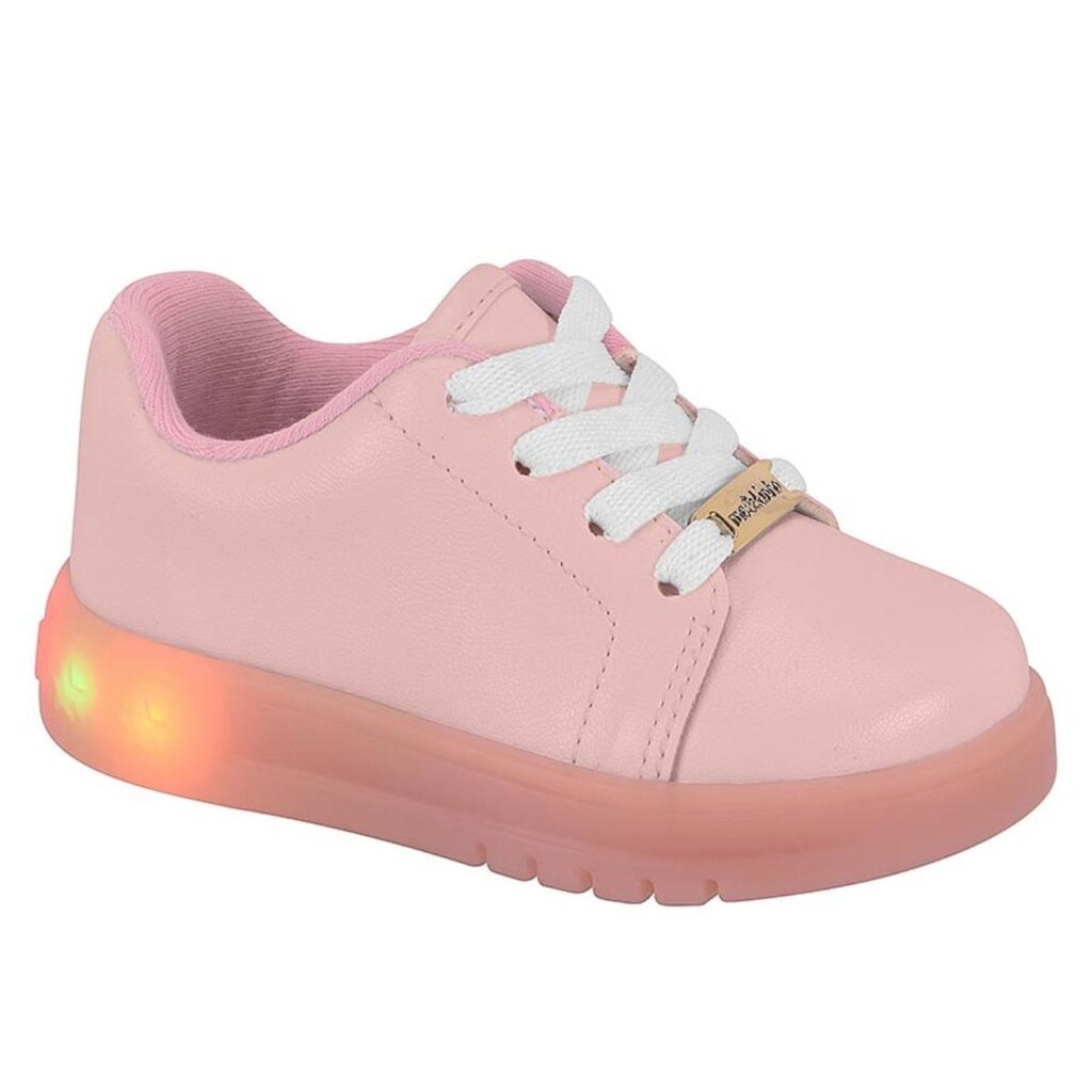 Tênis Molekinha Slip On Menina Com Luz Pisca Pisca