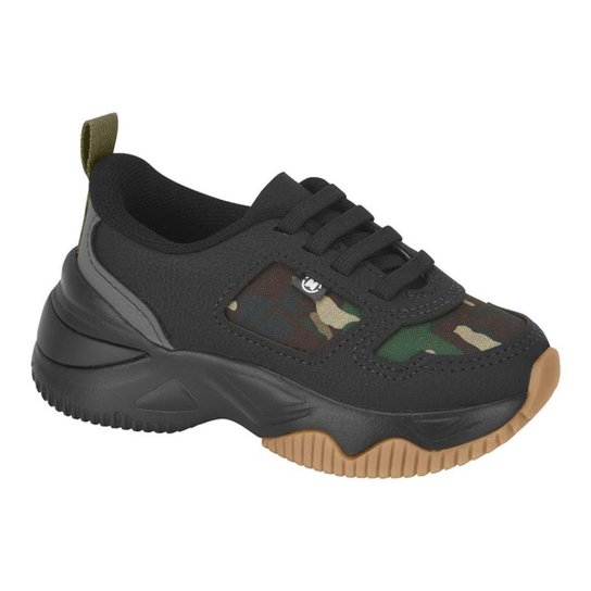 Tênis Molekinho Infantil Chunky Masculino - Preto Menor preço em Tênis Molekinho Infantil Chunky Masculino - Preto