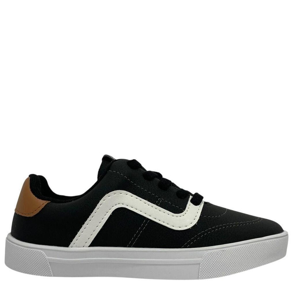 Tênis Molekinho Infantil Masculino Preto Casual