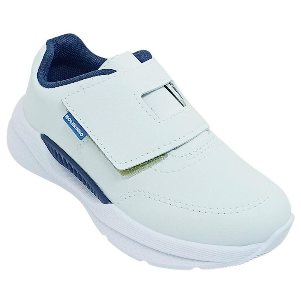 Tênis Molekinho Infantil Meninos Leve Napa Velcro Ajustável