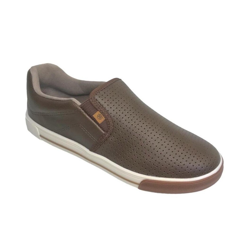 Tênis Molekinho Menino Casual Slip On Camel 2842.210