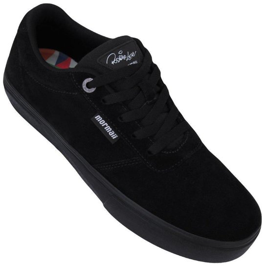 Tênis Mormaii Masculino Maizena Pro Suede - Preto+Branco Menor preço em Tênis Mormaii Masculino Maizena Pro Suede - Preto+Branco