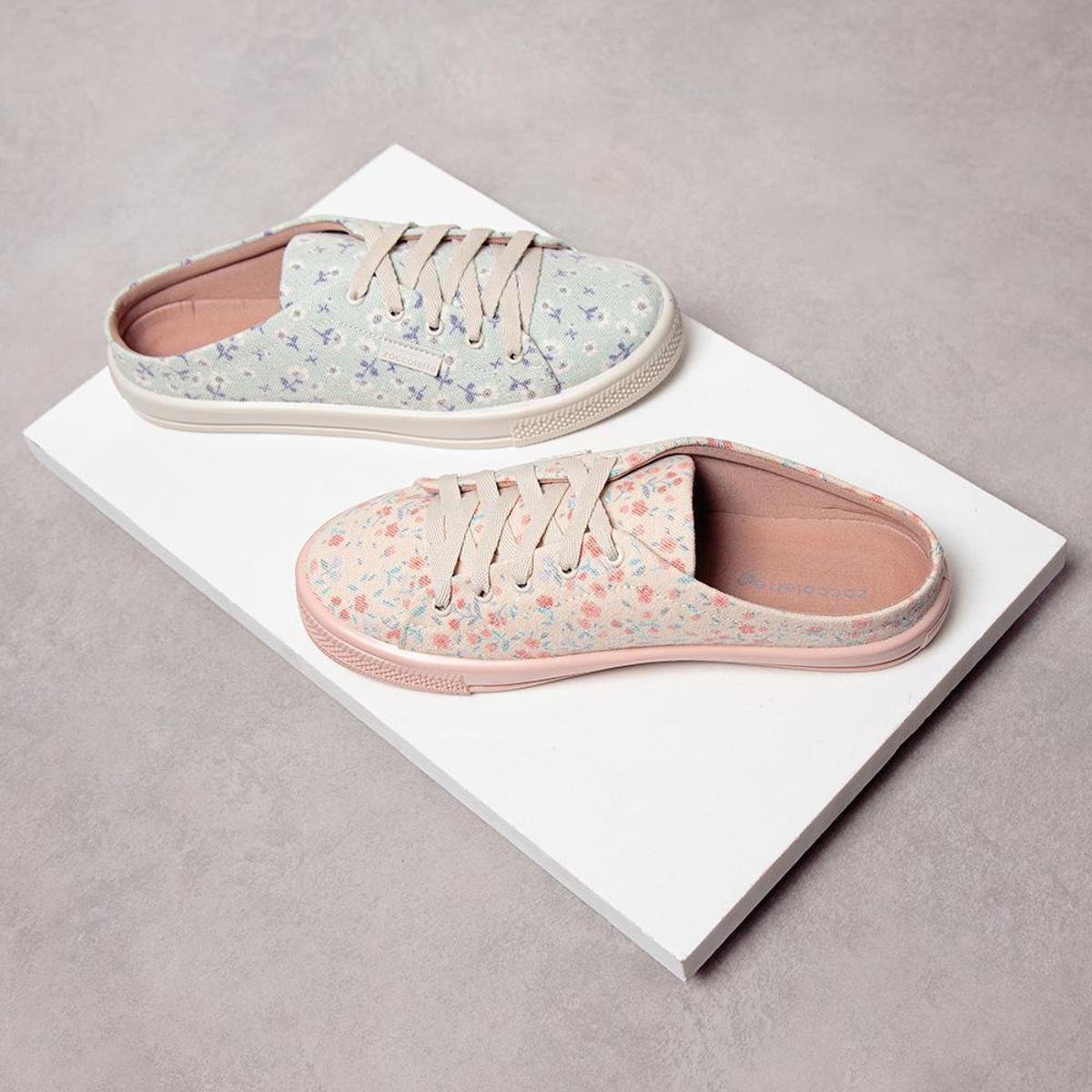 Tenis Mule Casual salmão Feminino - Rosa | Netshoes
