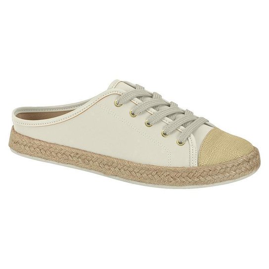 Tênis Mule Feminino Beira Rio Com Detalhes Em Corda - Branco Menor preço em Tênis Mule Feminino Beira Rio Com Detalhes Em Corda - Branco