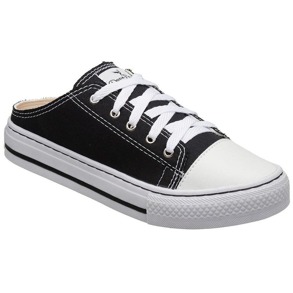 Tênis Mule Feminino Calce Fácil Moderno Estilo Conforto - Preto | Netshoes