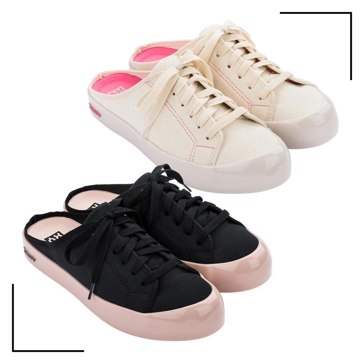 Tênis Mule Grendene Zaxy Confortável - Preto | Netshoes
