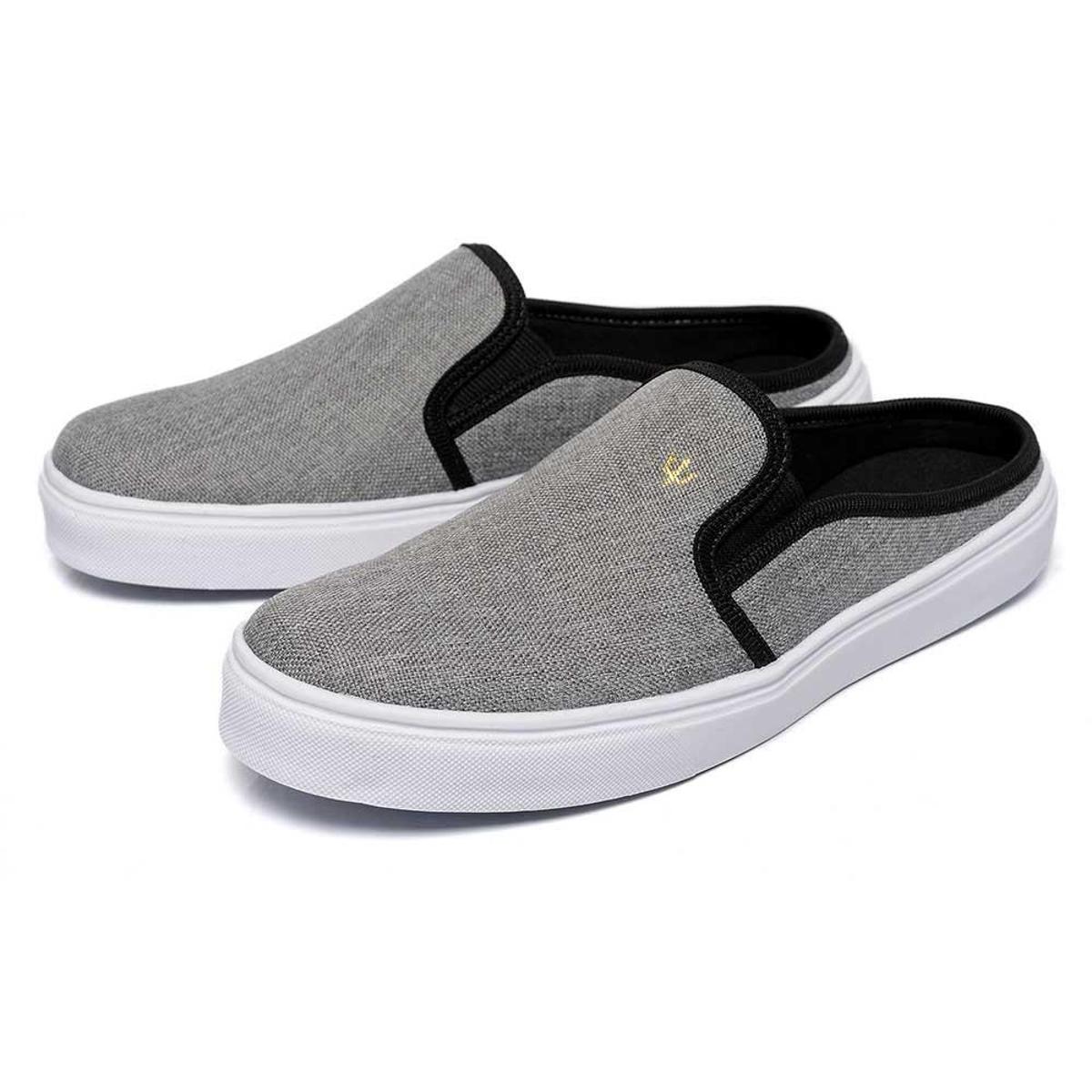 Tênis Mule Masculino Casual De Lona Com Elásticos Laterais Extra Leve -  Cinza | Netshoes