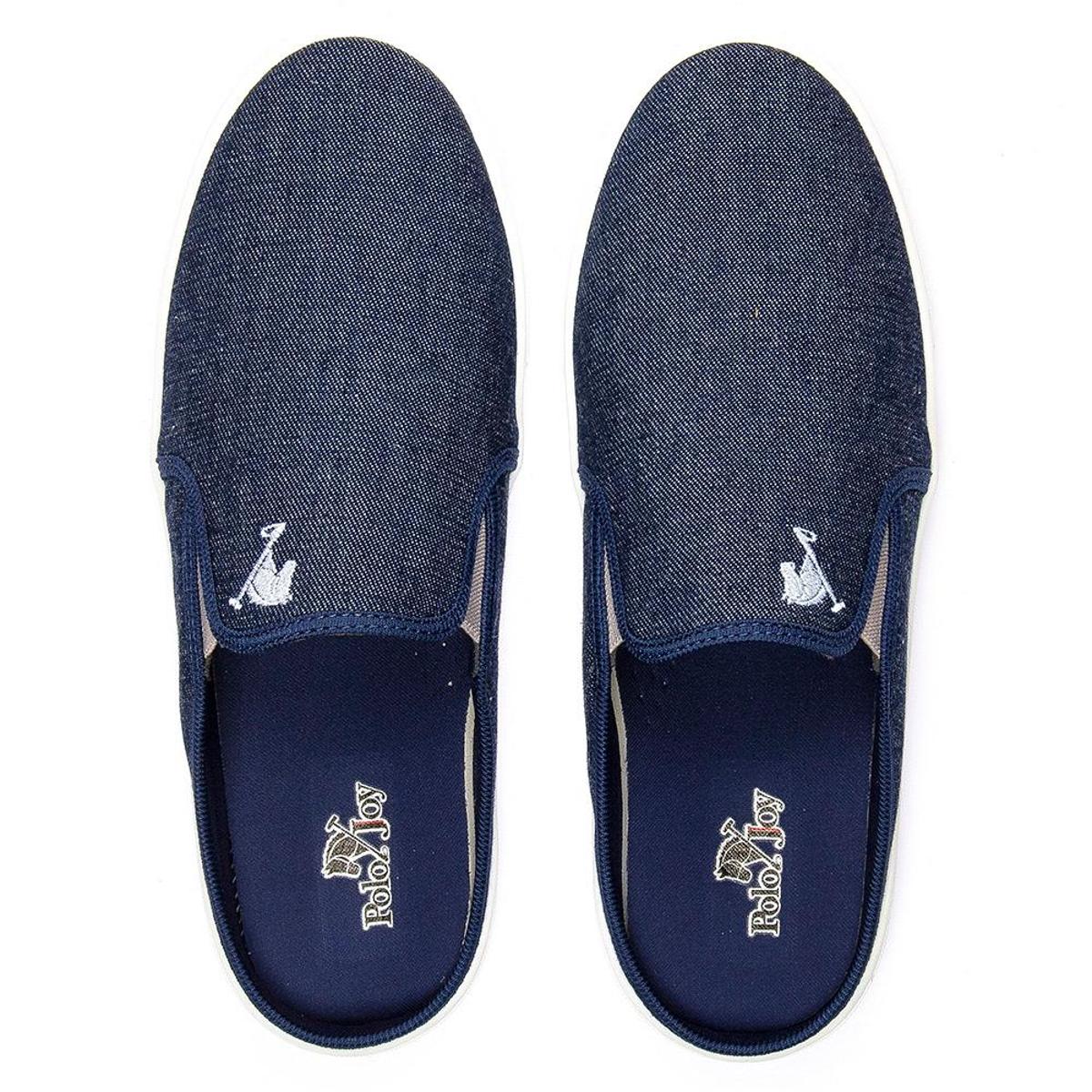 Tênis Mule Polo Joy Masculino Casual Conforto - Azul | Netshoes