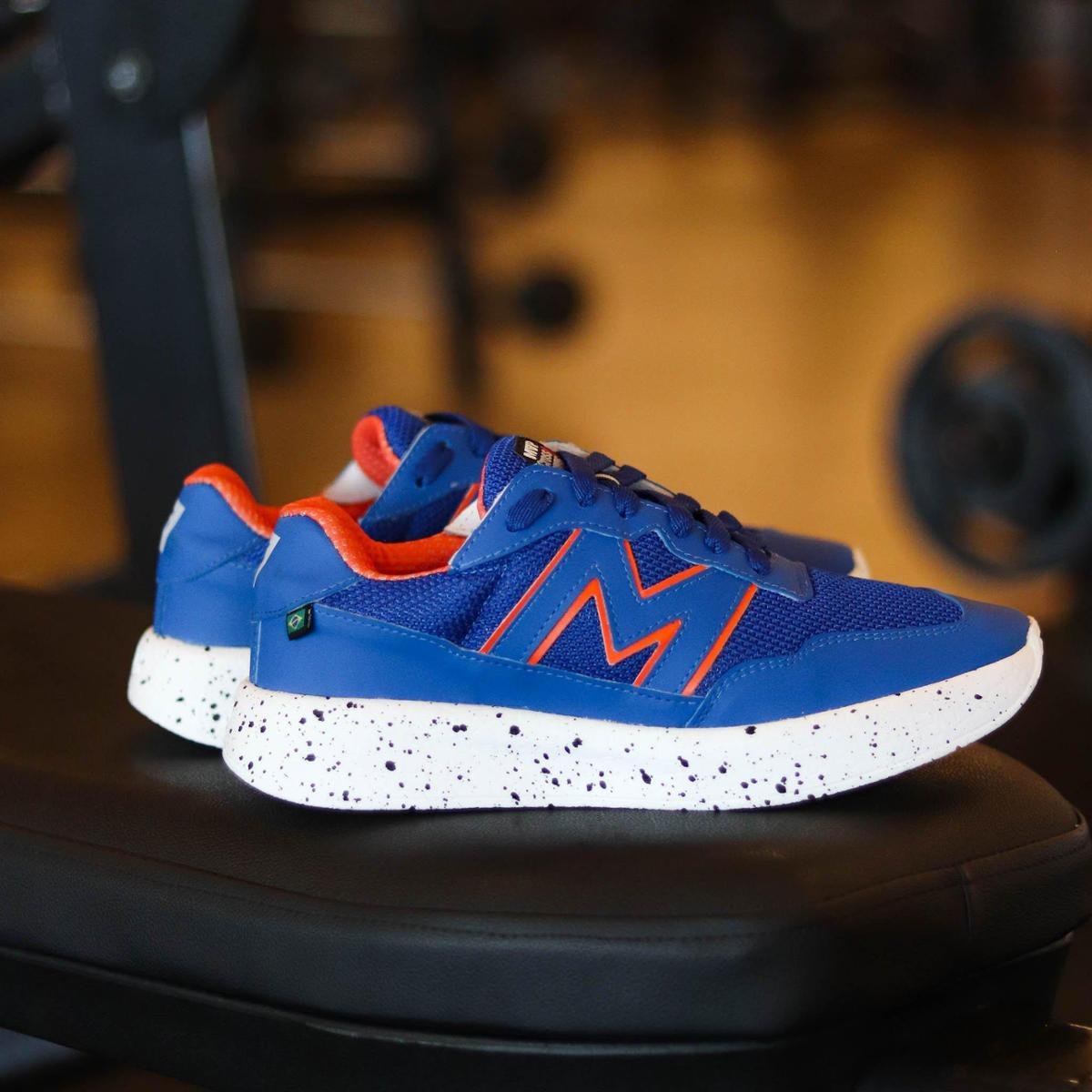 Tenis Mvp Para Treino Xtep Run Ii - Blue Orange - Azul Escuro