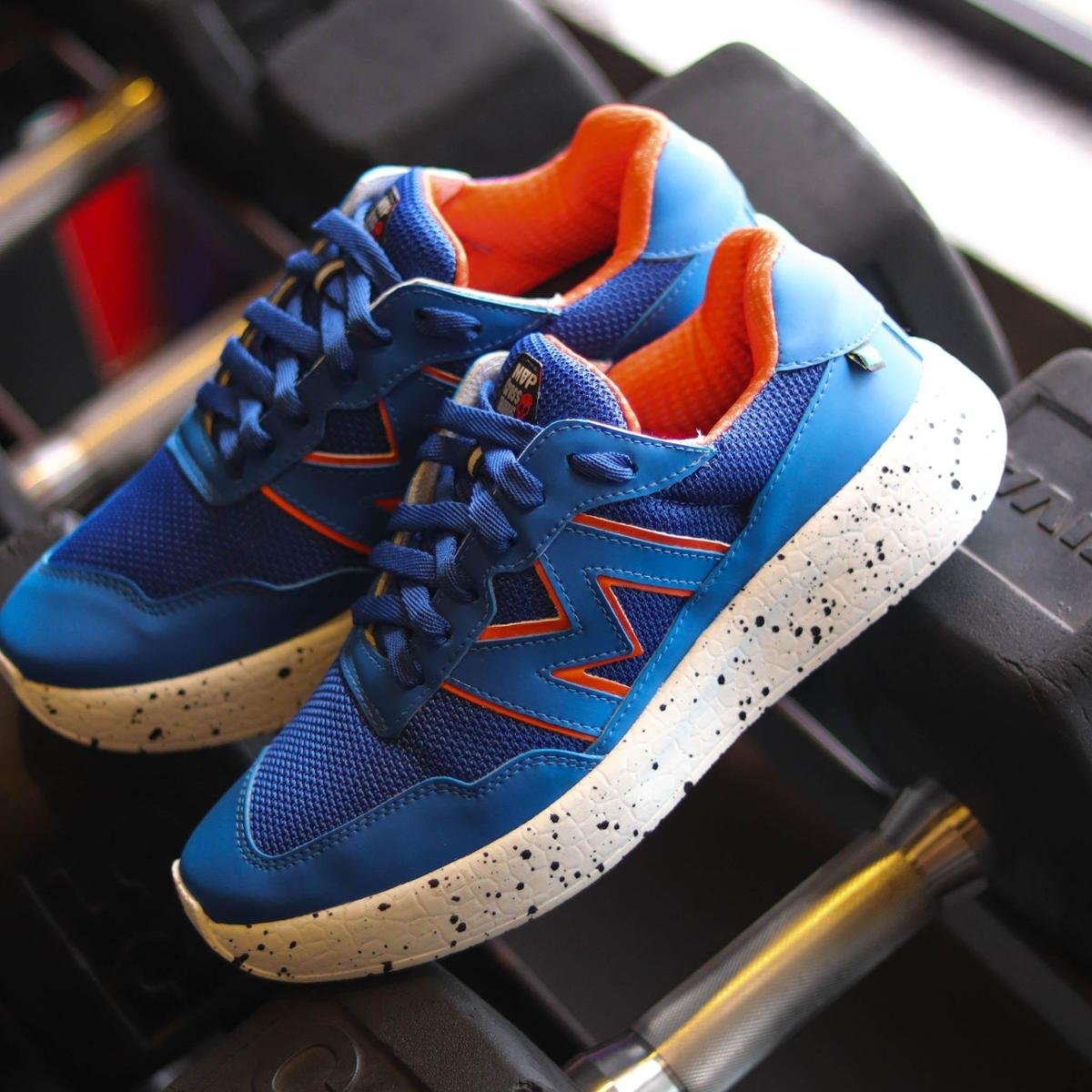 Tenis Mvp Para Treino Xtep Run Ii - Blue Orange - Azul Escuro