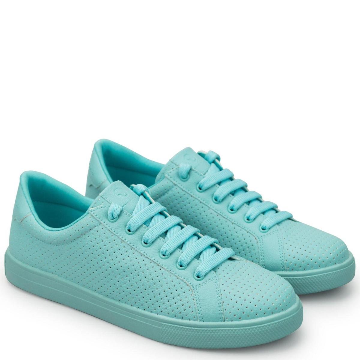 Tênis Napa Pele Mint Mini Perfuros SAPATINHO DE LUXO - Amarelo | Netshoes