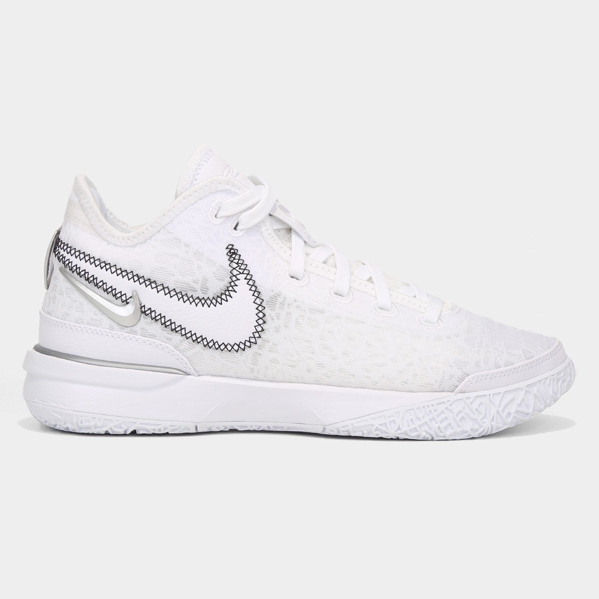 Tênis NBA Nike Lebron Nxxt Masculino - Branco+prata | Netshoes