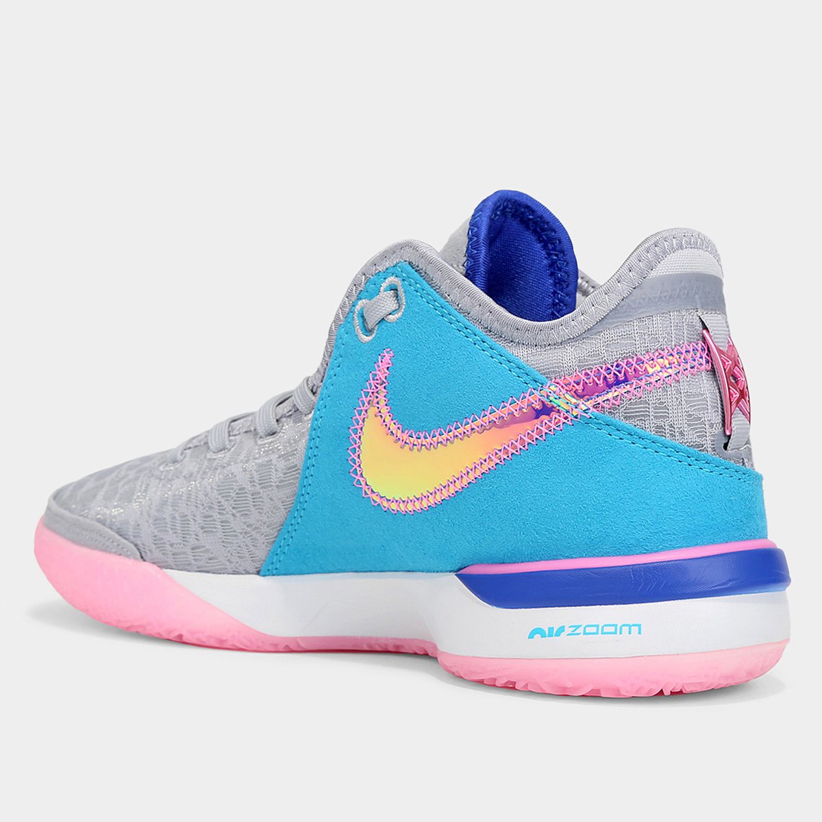 Tênis NBA Nike Lebron Nxxt Masculino - Cinza+Rosa | Netshoes