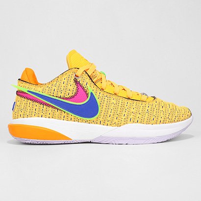 Tênis NBA Nike Lebron XX Masculino - Laranja+Roxo | Netshoes