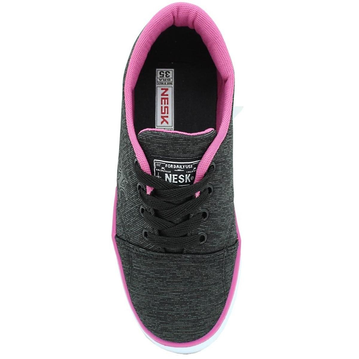 tenis nesk feminino rosa
