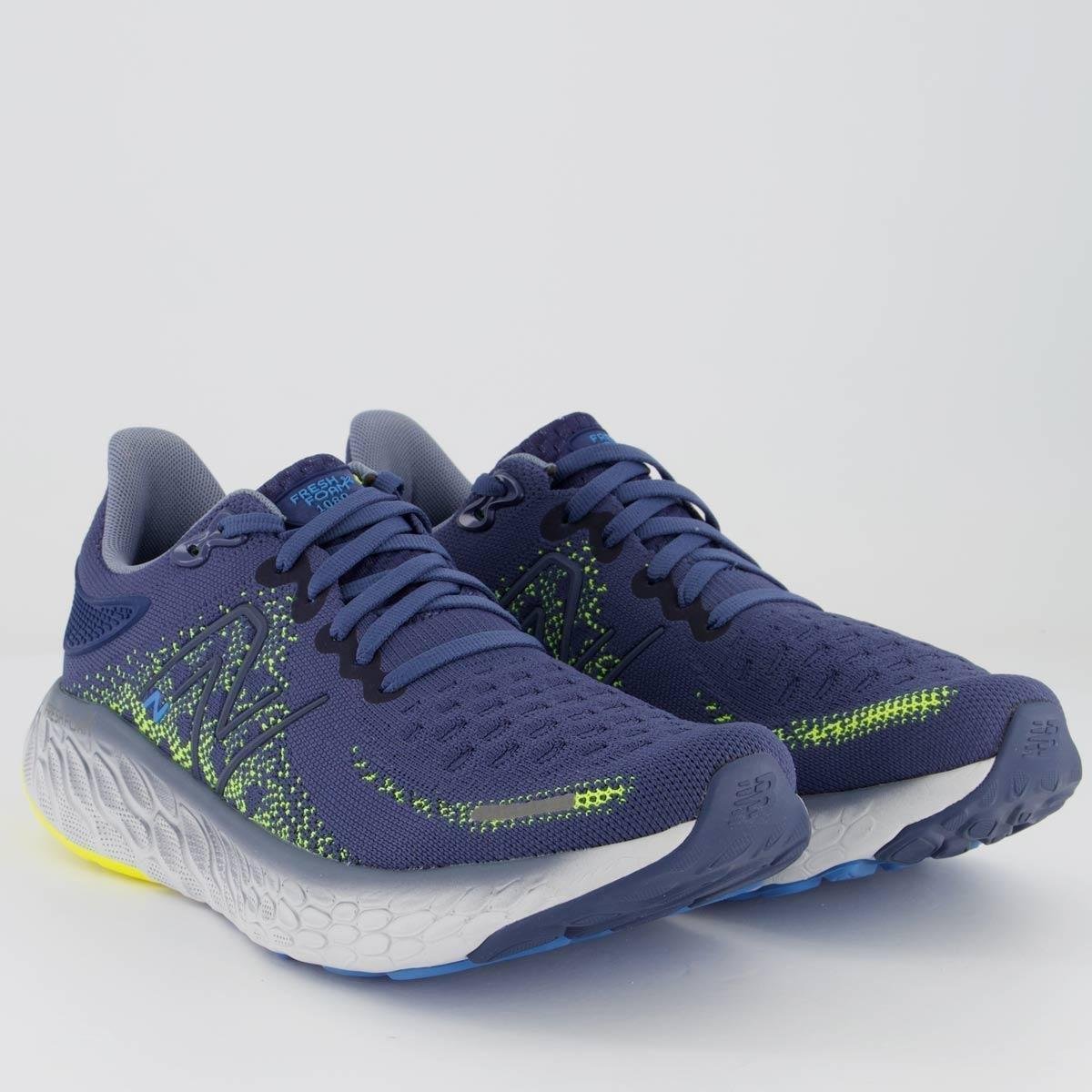 Tênis New Balance 1080 V12 Marinho Azul+Marinho Netshoes