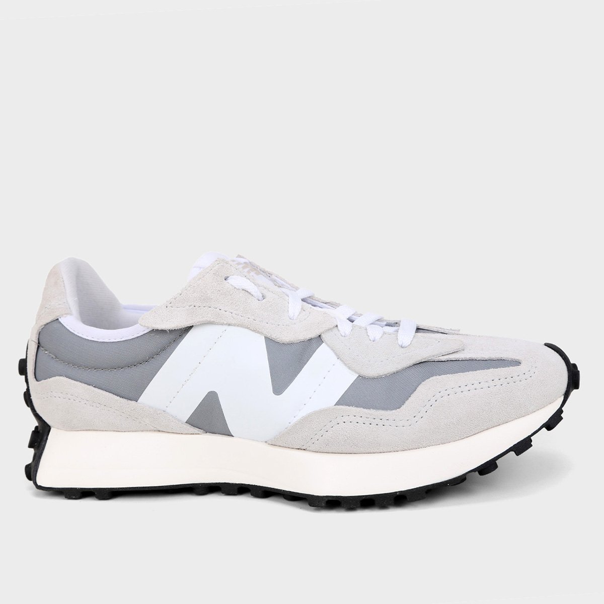 Tênis New Balance 327 V1 Cinza+Branco Netshoes