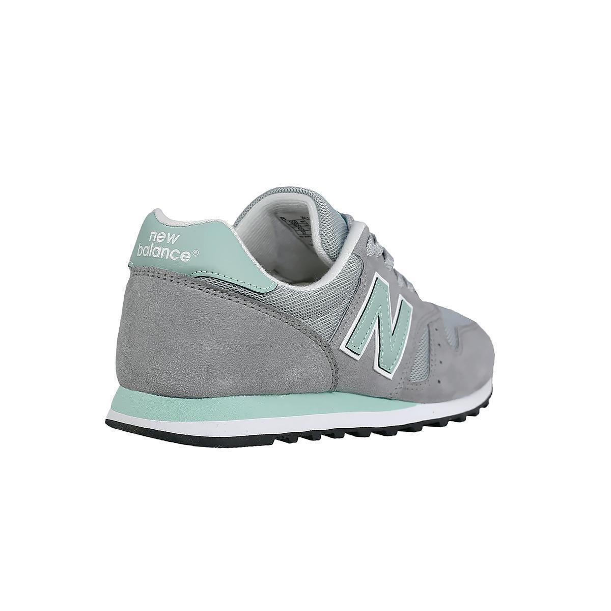 tenis new balance cinza e verde