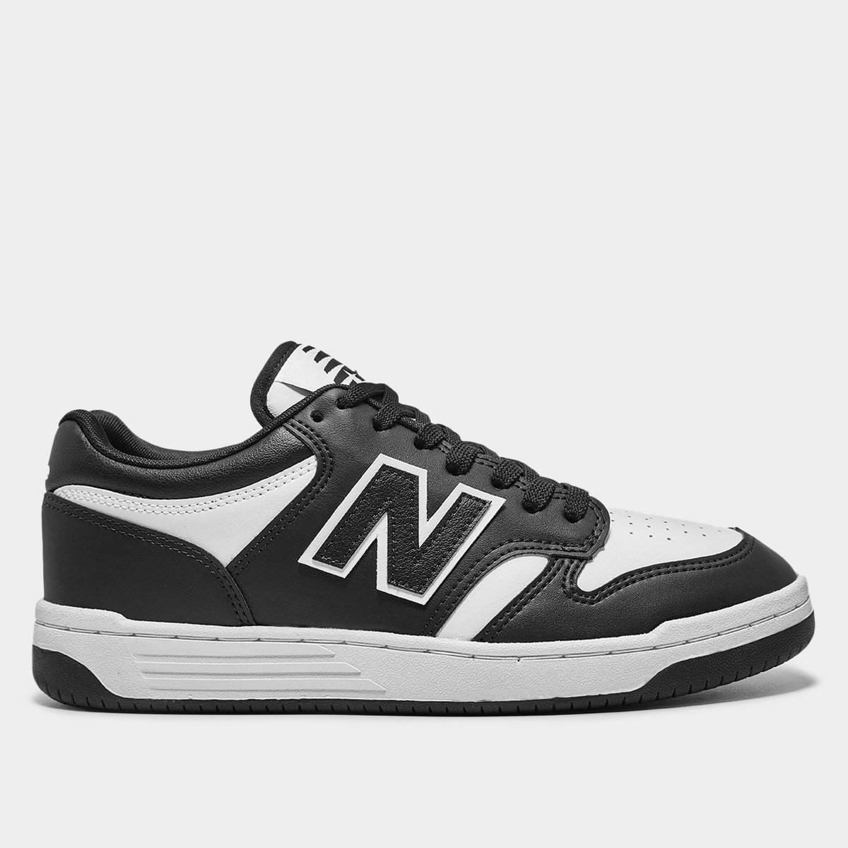 Tênis New Balance 480 Low Masculino Preto+Branco Netshoes