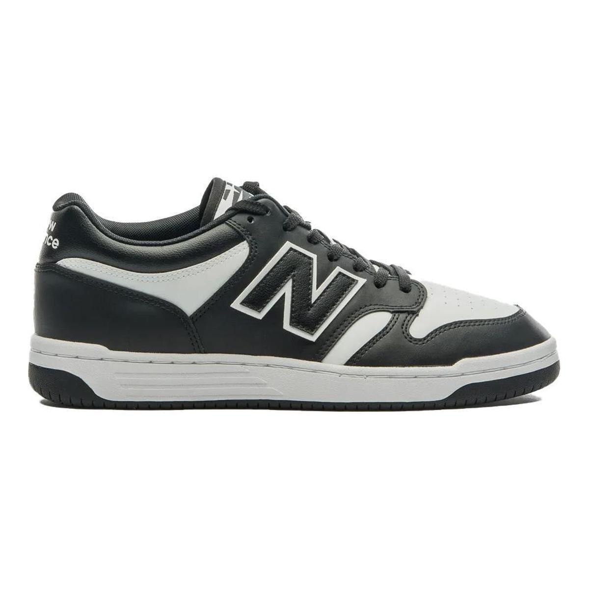 Tênis New Balance 480 Low Preto e Branco Masculino Menor preço em Tênis New Balance 480 Low Preto e Branco Masculino
