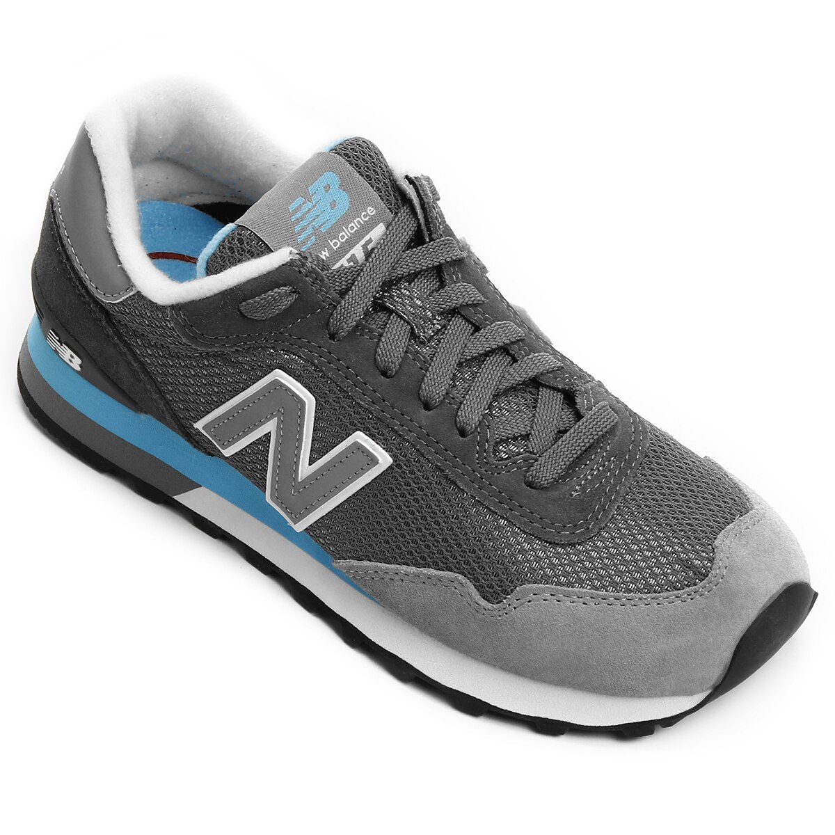 new balance 515 cinza e azul