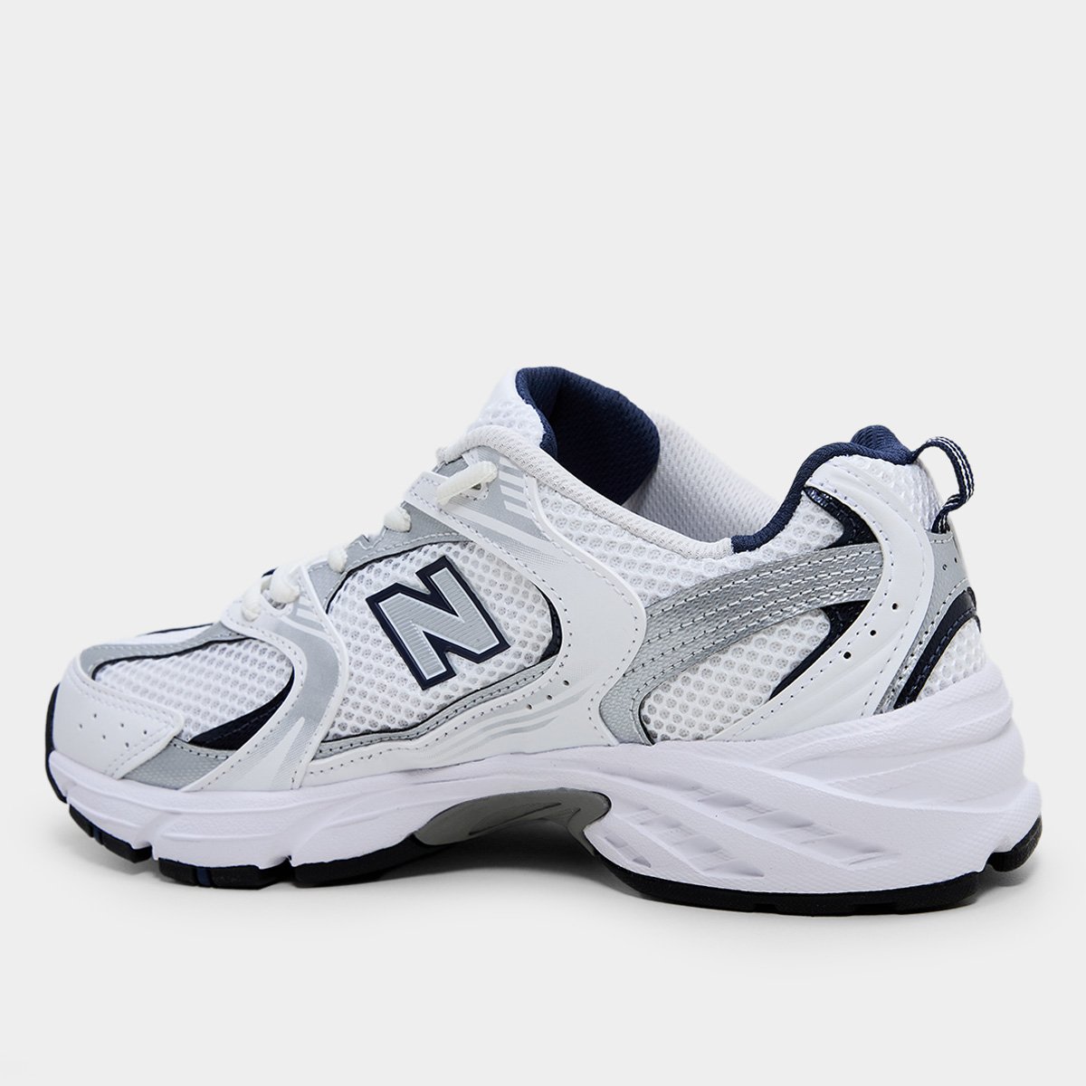 Tênis New Balance 530 - Branco+Marinho | Netshoes