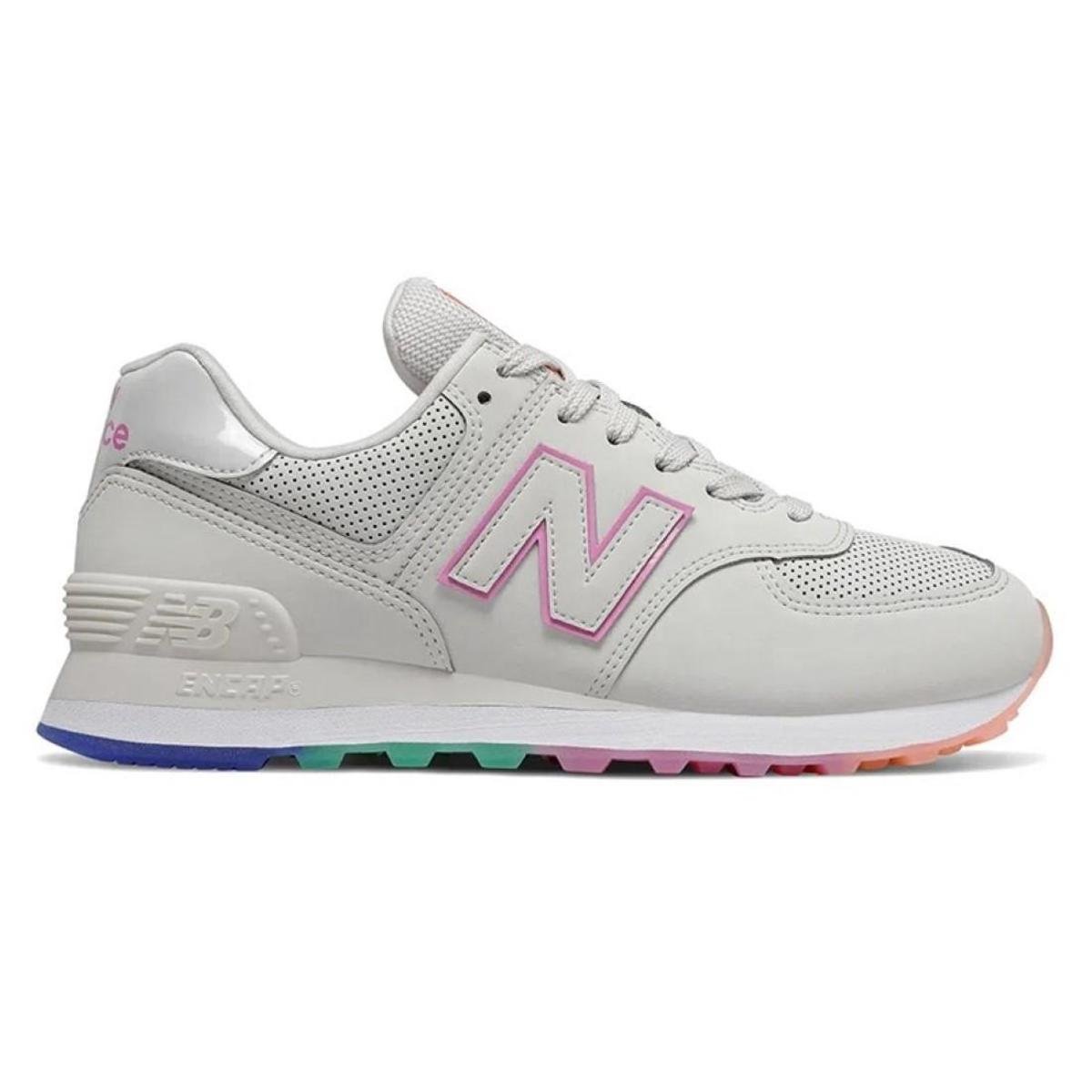Tênis New Balance 574 Lifestyle Feminino - Cinza Rosa | Netshoes Tênis New Balance 574 Lifestyle Feminino - Cinza Rosa | Netshoes