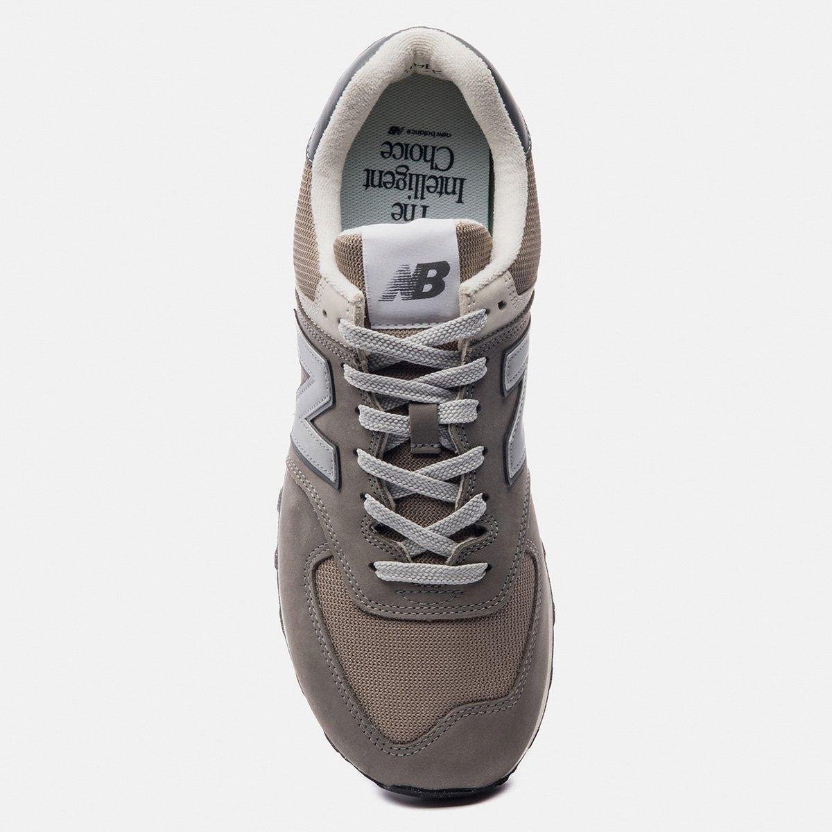 Tênis New Balance 574 V2 Unissex - Cinza+Bege | Netshoes