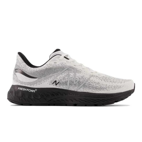 Tênis New Balance 880 V12 Masculino Branco e Preto - Branco+Preto Menor preço em Tênis New Balance 880 V12 Masculino Branco e Preto - Branco+Preto