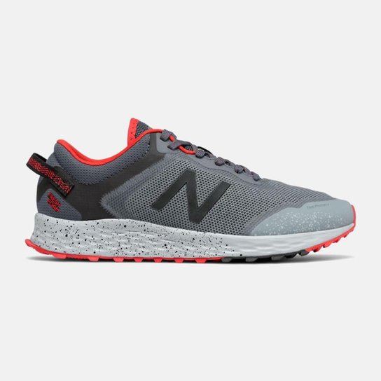 Tênis New Balance Arish Trail Corrida Masculino - Cinza Menor preço em Tênis New Balance Arish Trail Corrida Masculino - Cinza