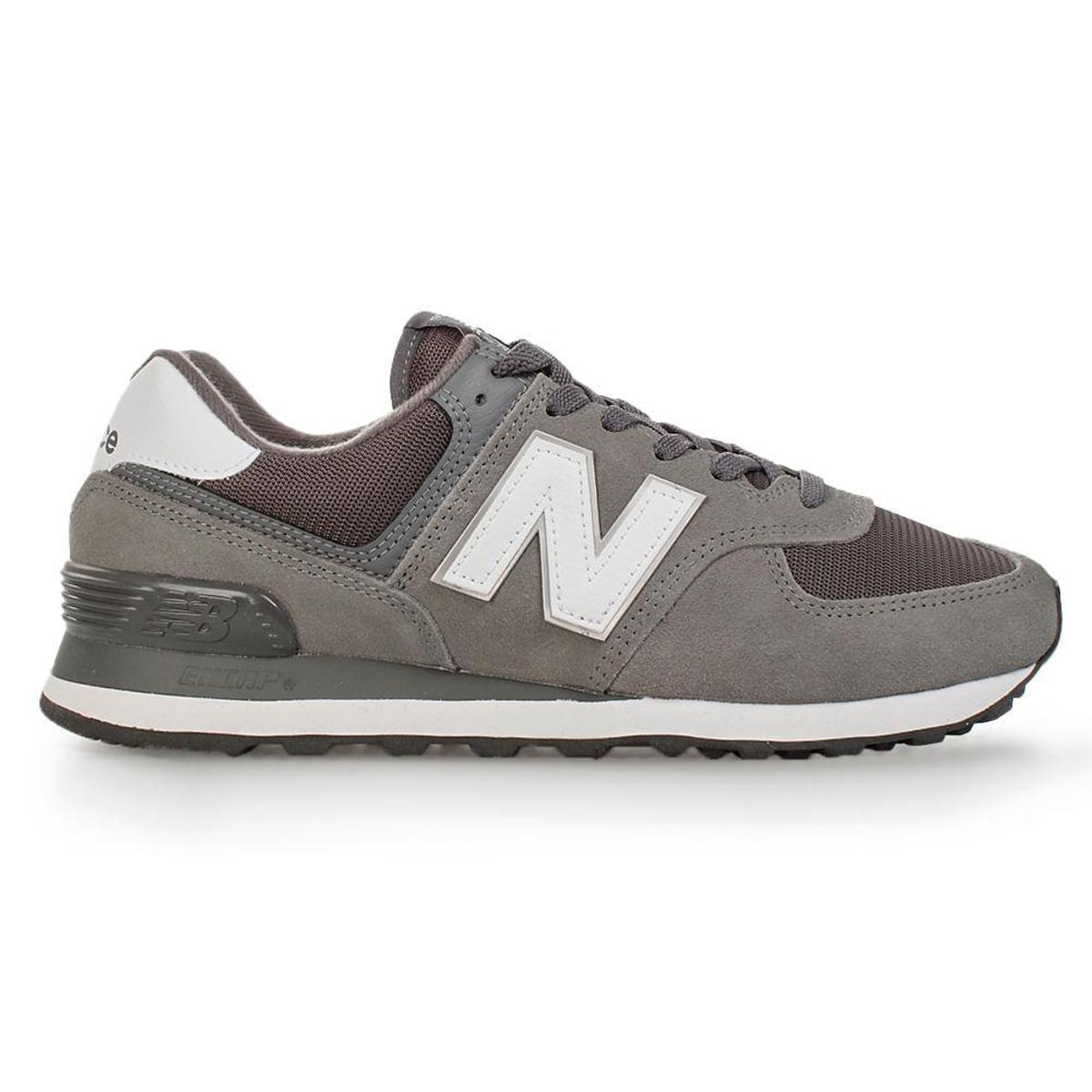 Tênis New Balance Classic 574 Cinza e Branco - Masculino 38 - Cinza ...