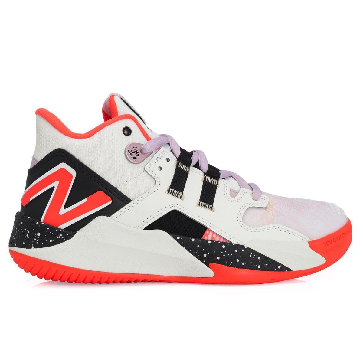 Tênis New Balance COCO V1 Branco Preto e Laranja Branco Netshoes Tênis New Balance COCO V1 Branco Preto e Laranja Branco Netshoes