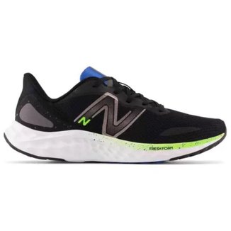 Tênis New Balance Fresh Foam Arishi V4 Preto/Verde Masculino