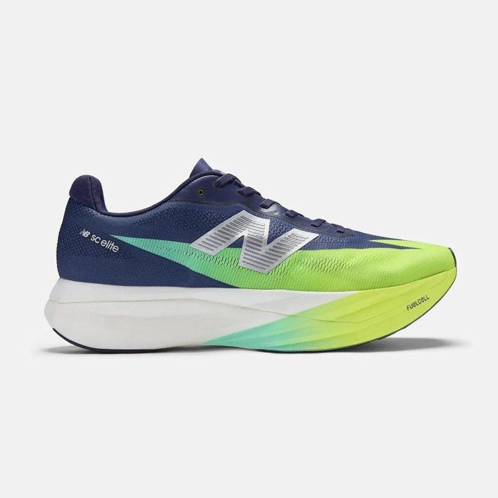 Tênis New Balance FuelCell SuperComp Elite v5 Masculino Roxo e Verde