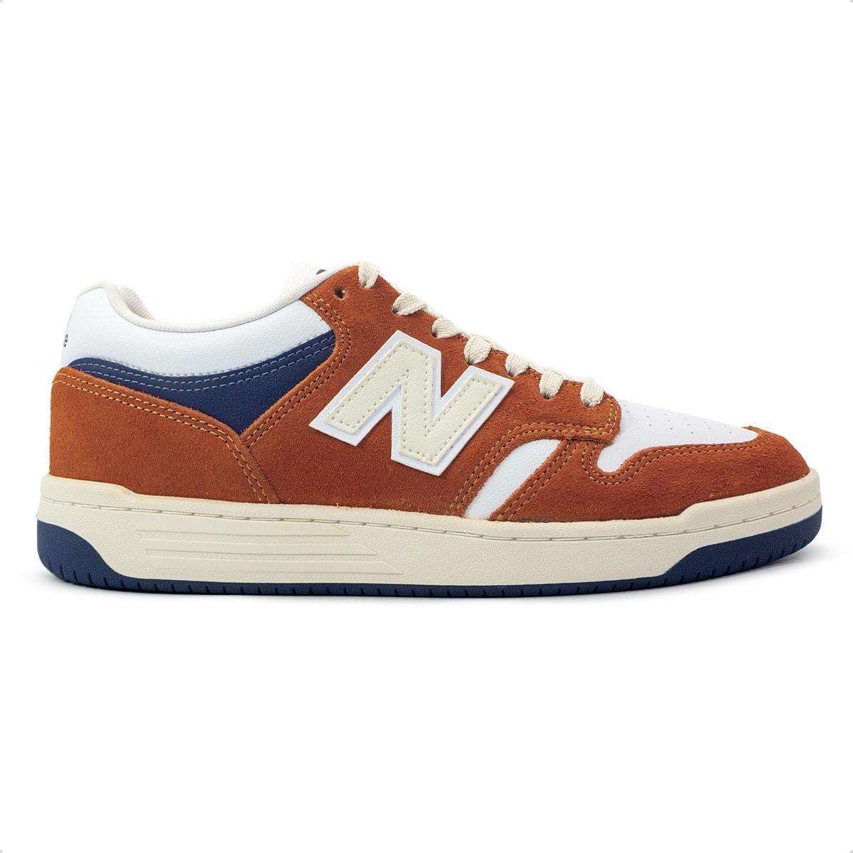 Tênis New Balance 480 Low Masculino - Preto+Vermelho | Netshoes