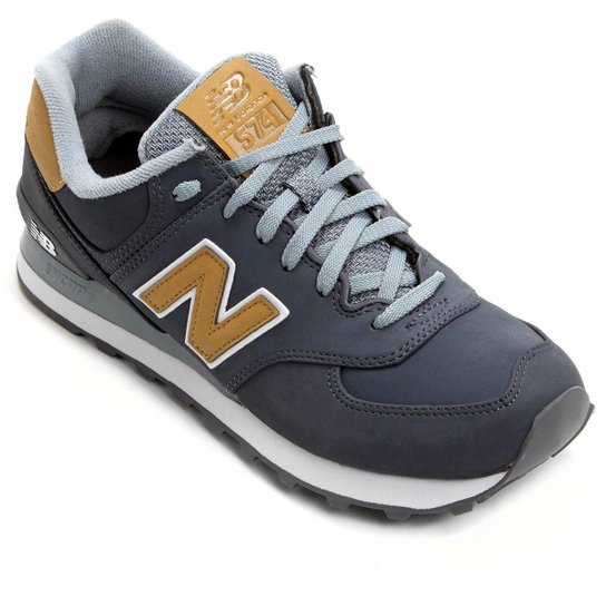 Tênis New Balance ML574 VJ2 Masculino Marinho+Bege - Marinho Menor preço em Tênis New Balance ML574 VJ2 Masculino Marinho+Bege - Marinho